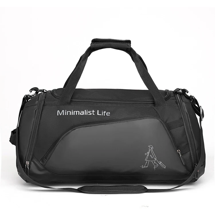 

SPB036 Large capacity custom logo waterproof sport gym travel sneaker duffel bag with shoe compartment