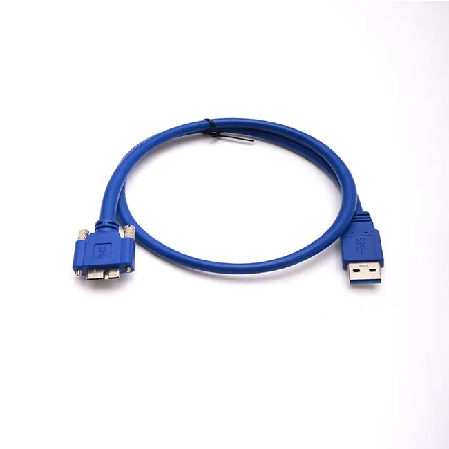 

USB3.0 male to Micro B Male Cable with screws fixed connect extension cable for cameras