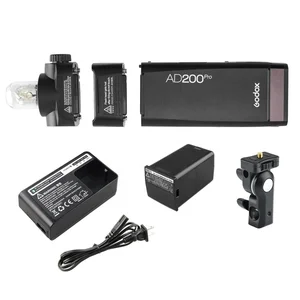 portable outdoor studio flash light camera strobe speed light Flashpoint Godox AD200 Pro TTL Pocket Flash Kit