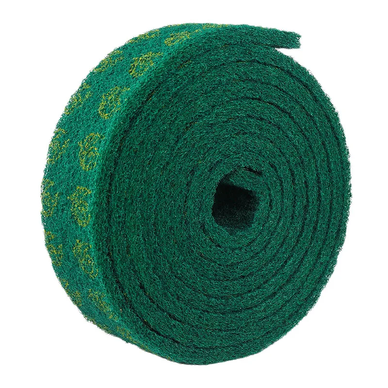 

industrial kitchen cleaning sponge green nylon scouring pad in rolls