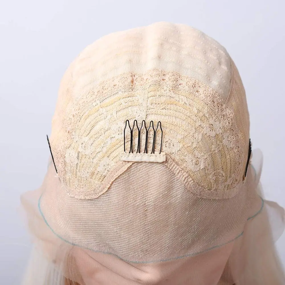

China manufacturer wholesale cheap white women russian hair lace front wig