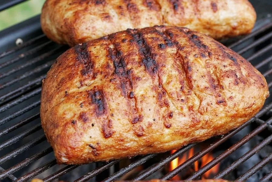 Grill pellets burning and releasing smoke