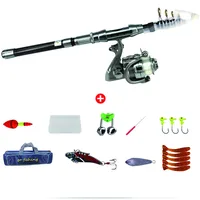 

100% Carbon Fiber Fishing Rods With Spinning Fishing Reel Sea Fishing Rod Set