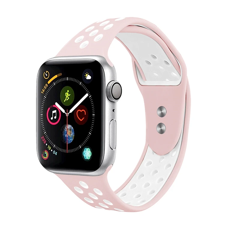 

for apple iwatch rubber Silicone watch band Sport Watch Band for mi series5 Loop Watch Strap high quality soft straps