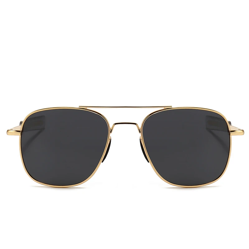

Luxury Retro Design Men Oversized Metal Frames Double Bridge Shades Sunglasses 2021, 6 colors