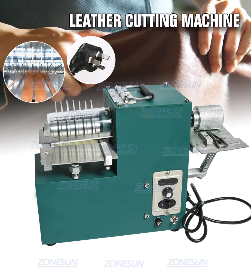 Zonesun V04 Leather Strip Belt Strap Cutting Machine With Edge Folding