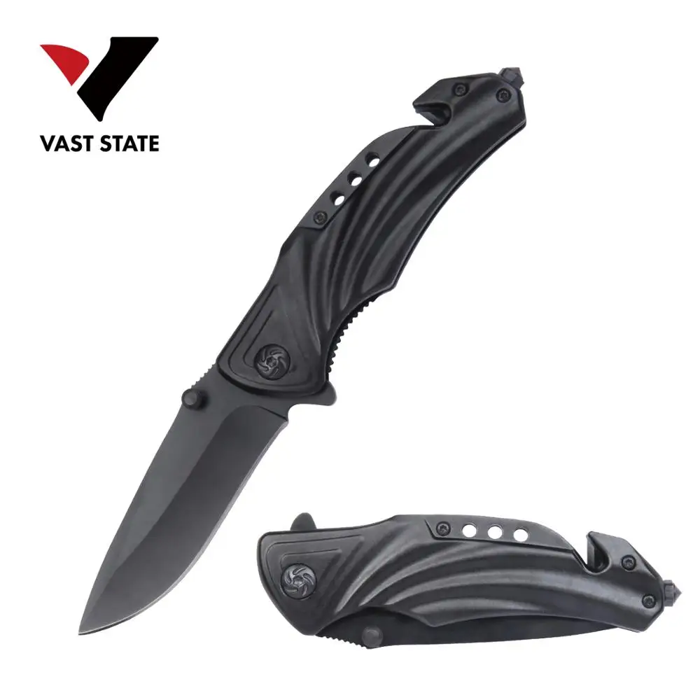 
Hot selling Assisted opening rescue glass breaker hunting camping folding knife 