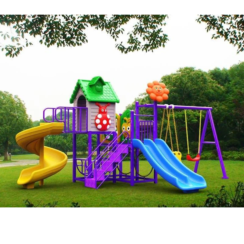 Low Price Kids Playground Plastic Equipments Amusement Park Commercial Entertainment Outdoor