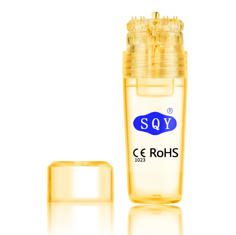 

2020 New SQY Hydra Roller Titanium Hydra Needle 20 Gold Tips Derma Stamp