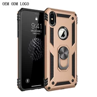 

Free Shipping OTAO Armor Case For iPhone XS MAX XR X 8 7 6 6s Plus Car Magnet Ring Holder Phone Cover