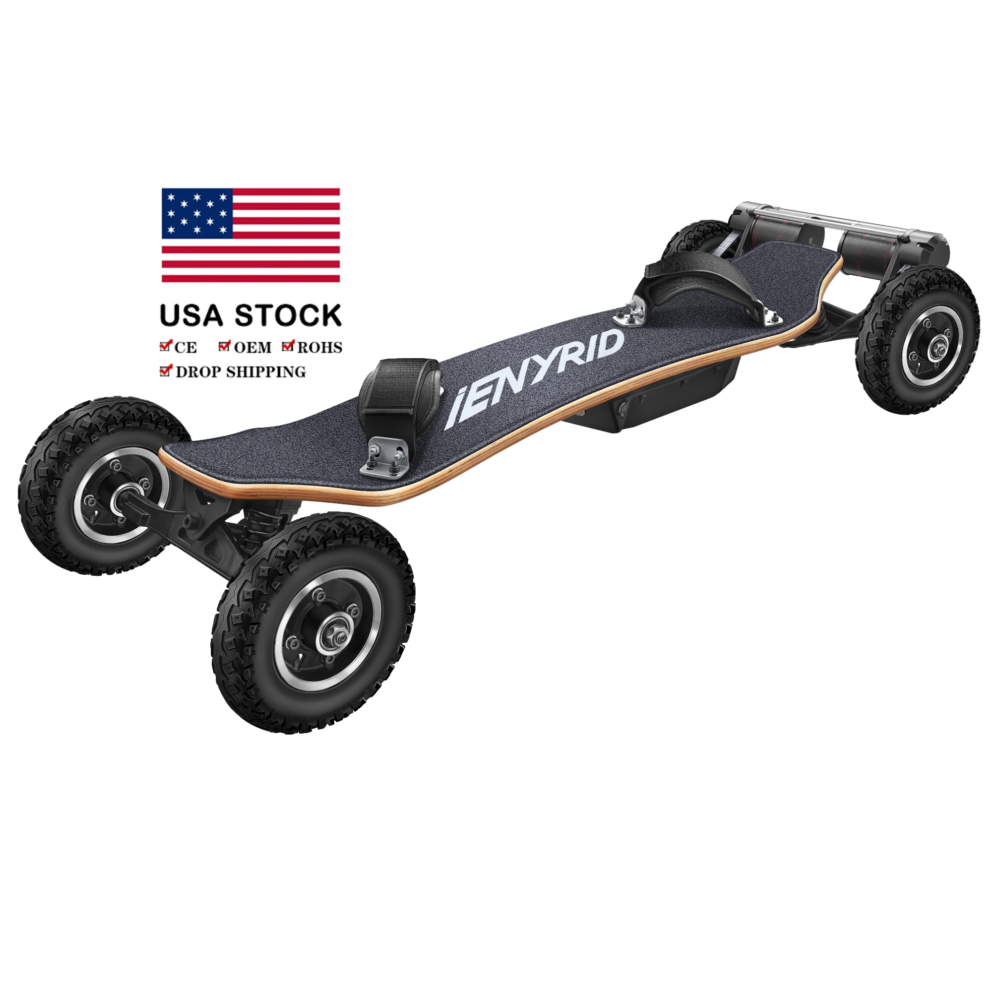 Outdoor Sports SUV electric skateboard adult 4 Wheel Max Speed 40km/h electric offroad skateboard, Oem