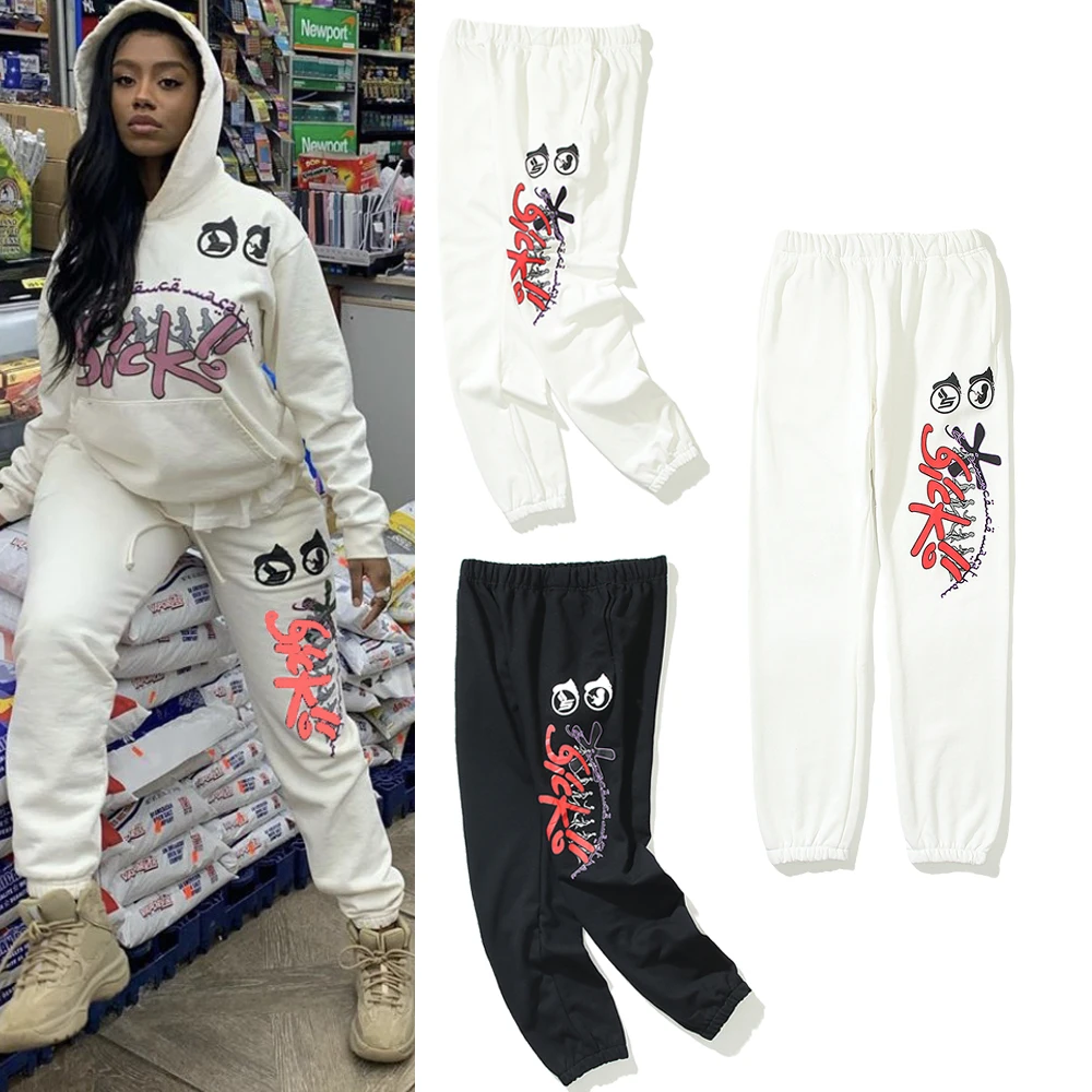 

IHJ5965 2021 autumn winter plus size pants men women loose long pants cloth pants
