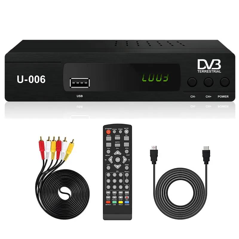 

New Full HD 1080P free to air set-top box ISDB-T2 USB WIFI ANTENNA TV BOX digital Set top box dvbt2 with remote