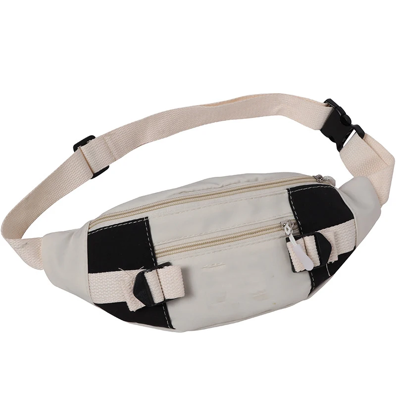 

kaiguang wholesale fashion front hemp fanny pack waist bag hip hop men custom