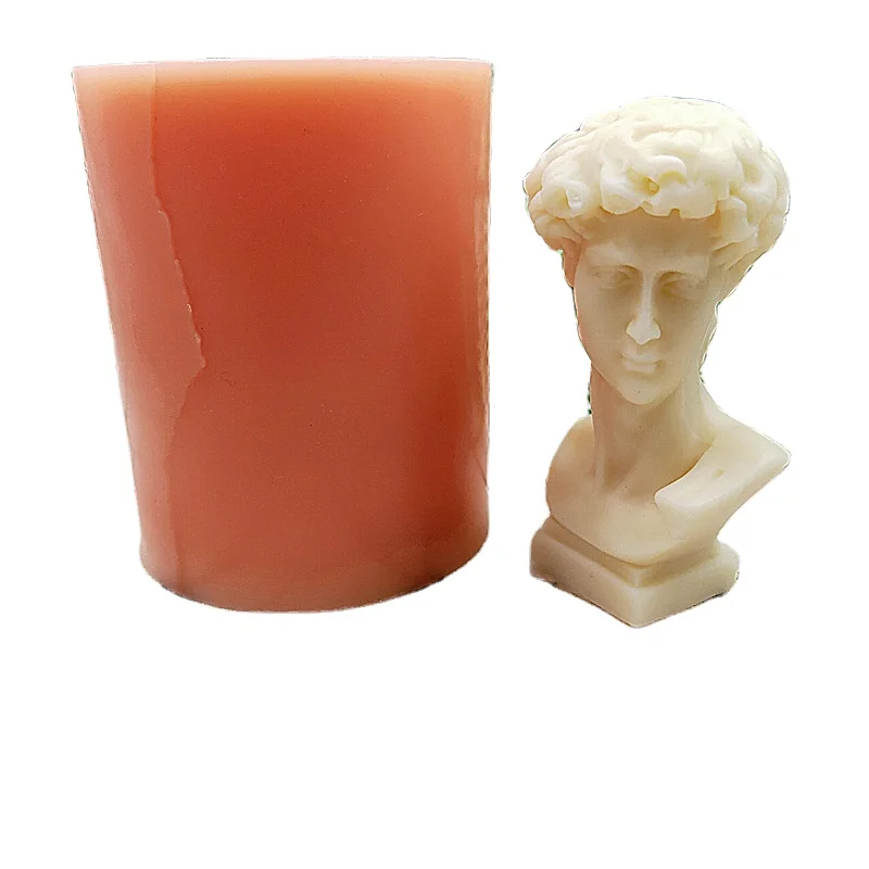 

3D Creative David Art Portrait Candle Mold Aromatherapy Candle Plaster DIY Material Mold Silicone