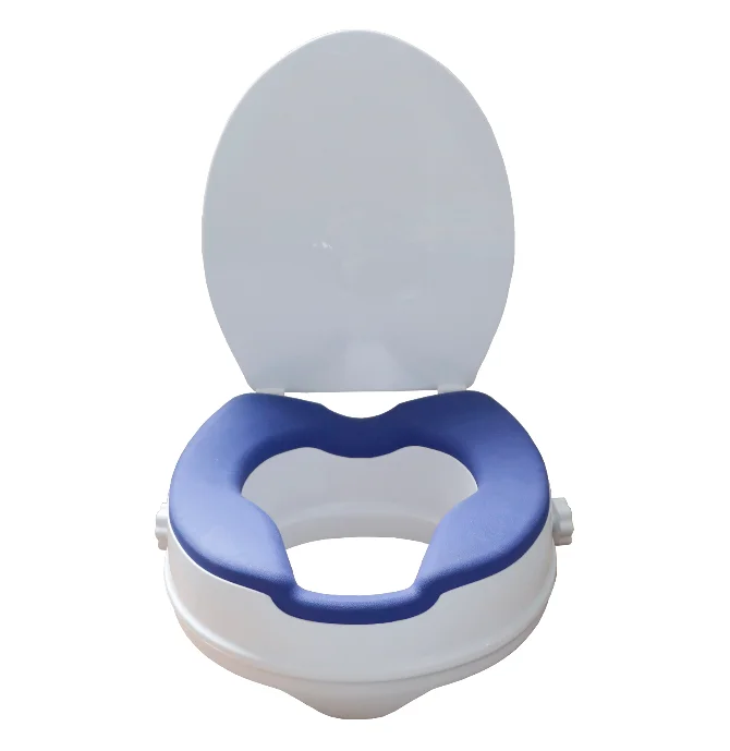 SUNCARE Elder  Durable  4 Inch PP  Elevated Disabled Raised Toilet Seat With Soft PU Seat