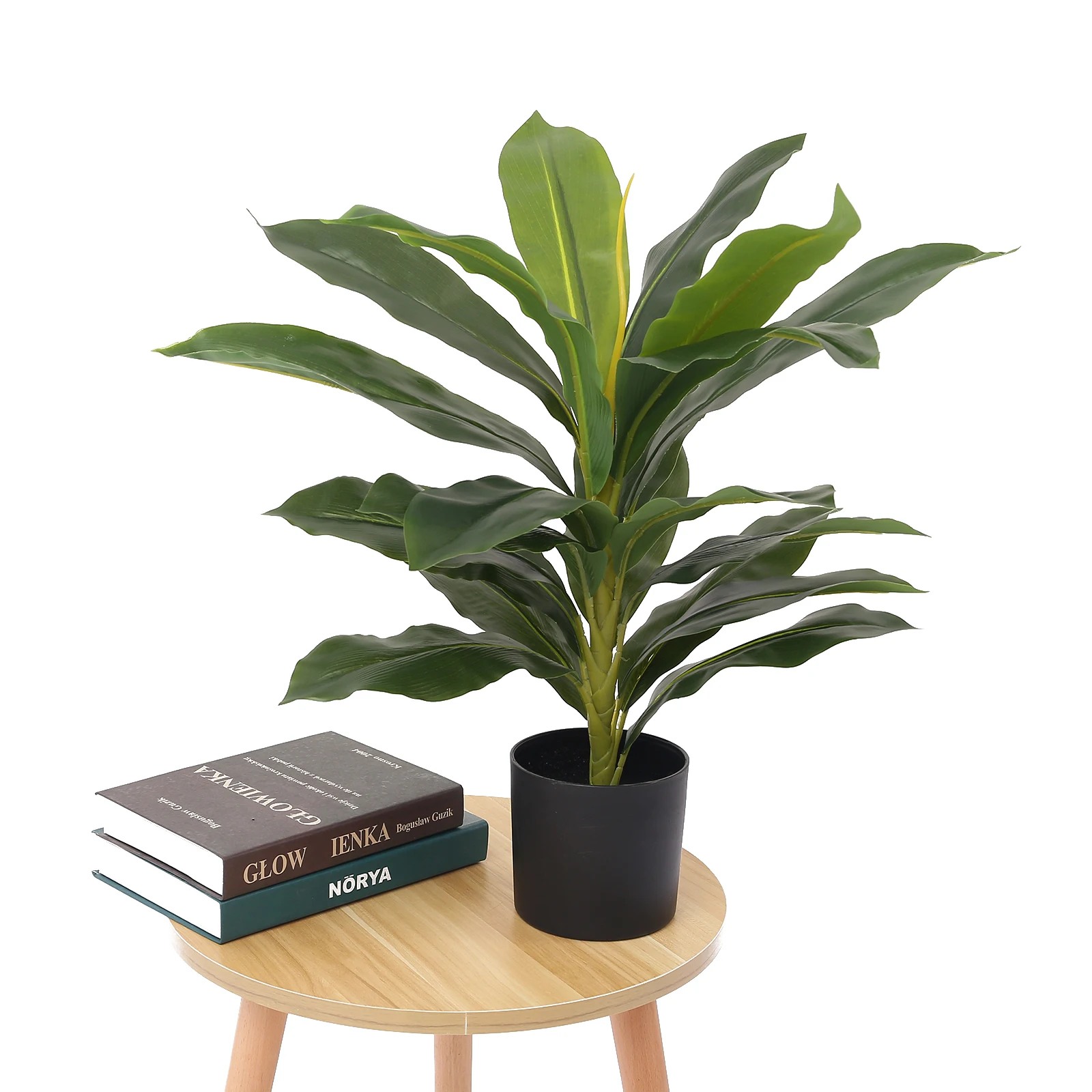 

Faux Plastic Bonsai Tree 60cm Artificial Potted Dracaena Plant for Home Office Decor, Shown