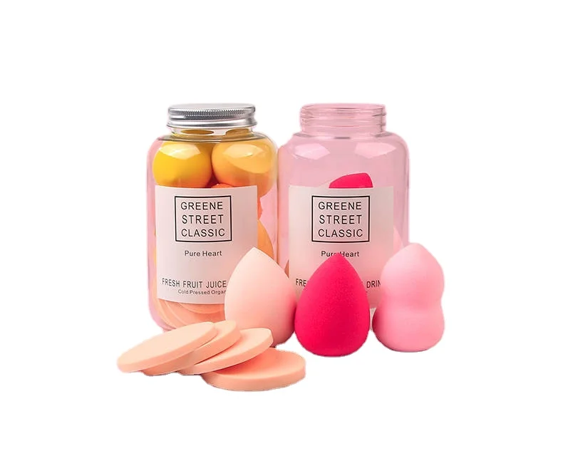 

Bottle beauty egg super soft makeup powder puff jar gourd water drops slant cut olorful Makeup Sponge makeup egg