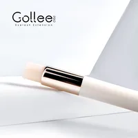 

Gollee Pink White And Gold Eyelash Extension Shampoo Brush Logo Private Label Lash Cleansing Brush