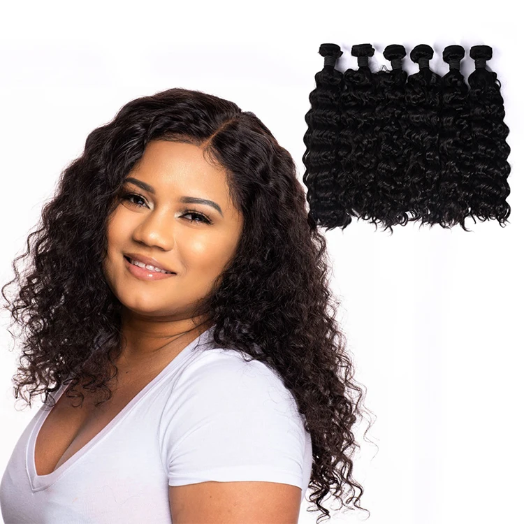 

10a brazilian raw remy virgin human water body wave hair weave bundles