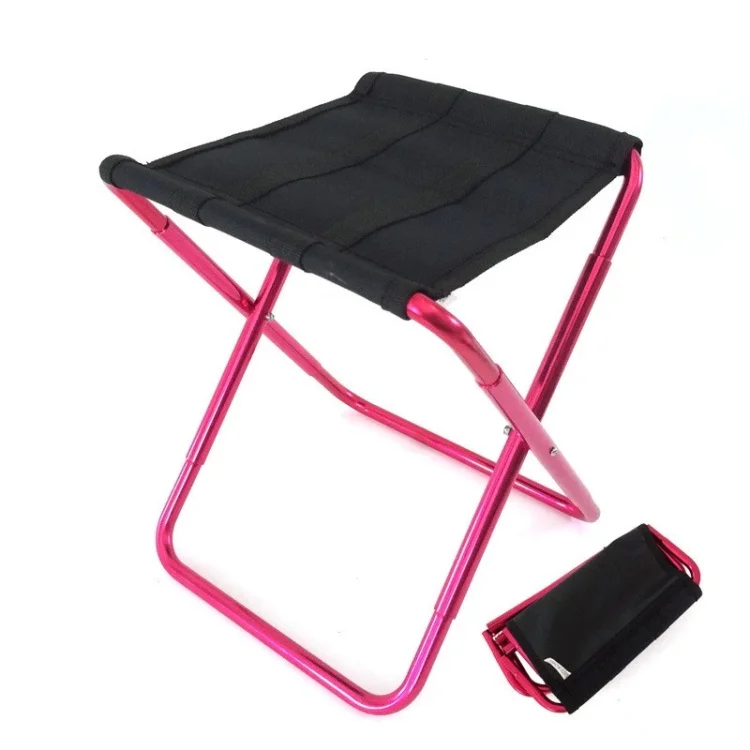 

Compact Ultralight aluminum frame footstool folding chair pocket folding stool Outdoor Equipment fishing Camping Chair