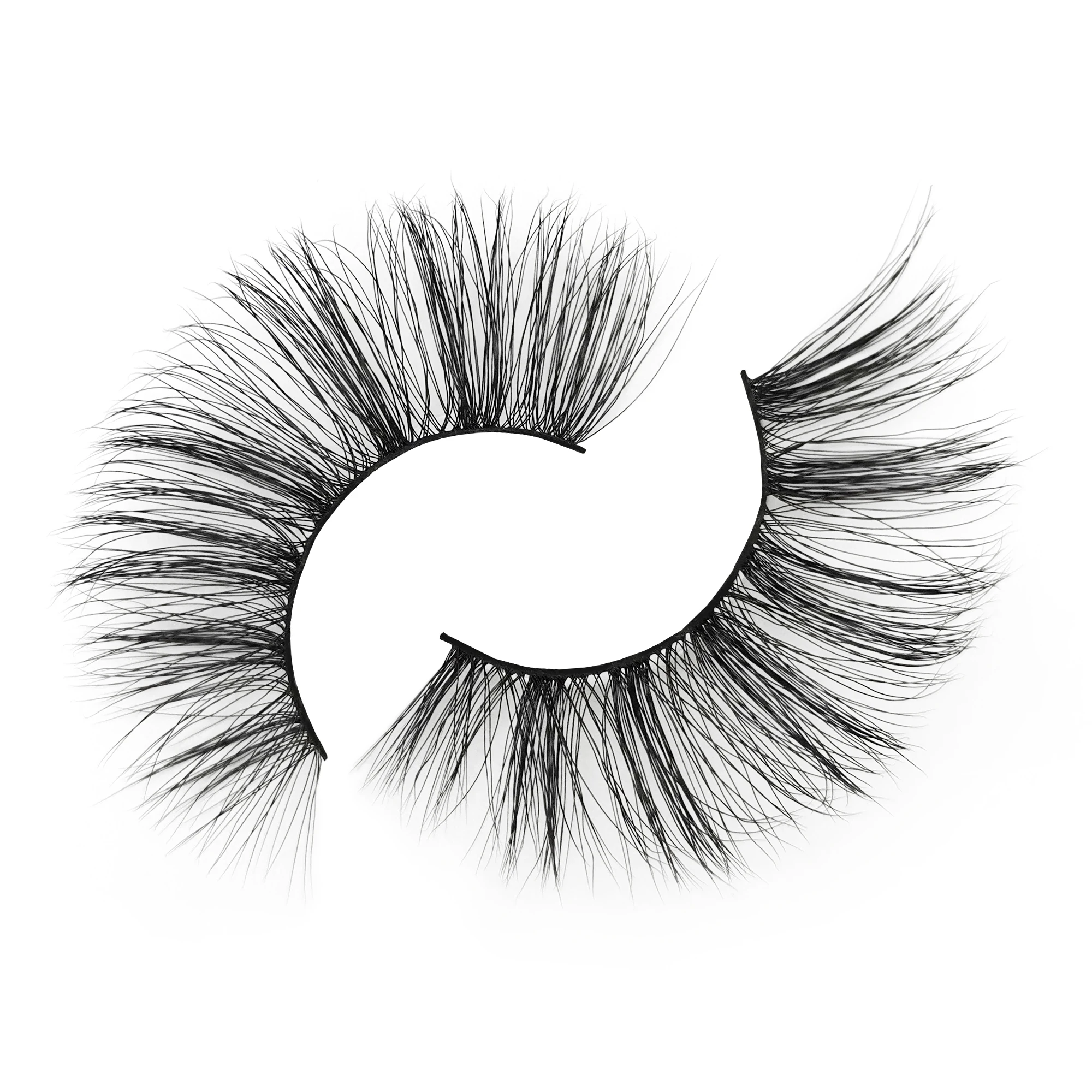 

Hot selling wholesale19mm 20mm 22mm fluffy faux mink eyelashes fake synthetic fibers eyelash
