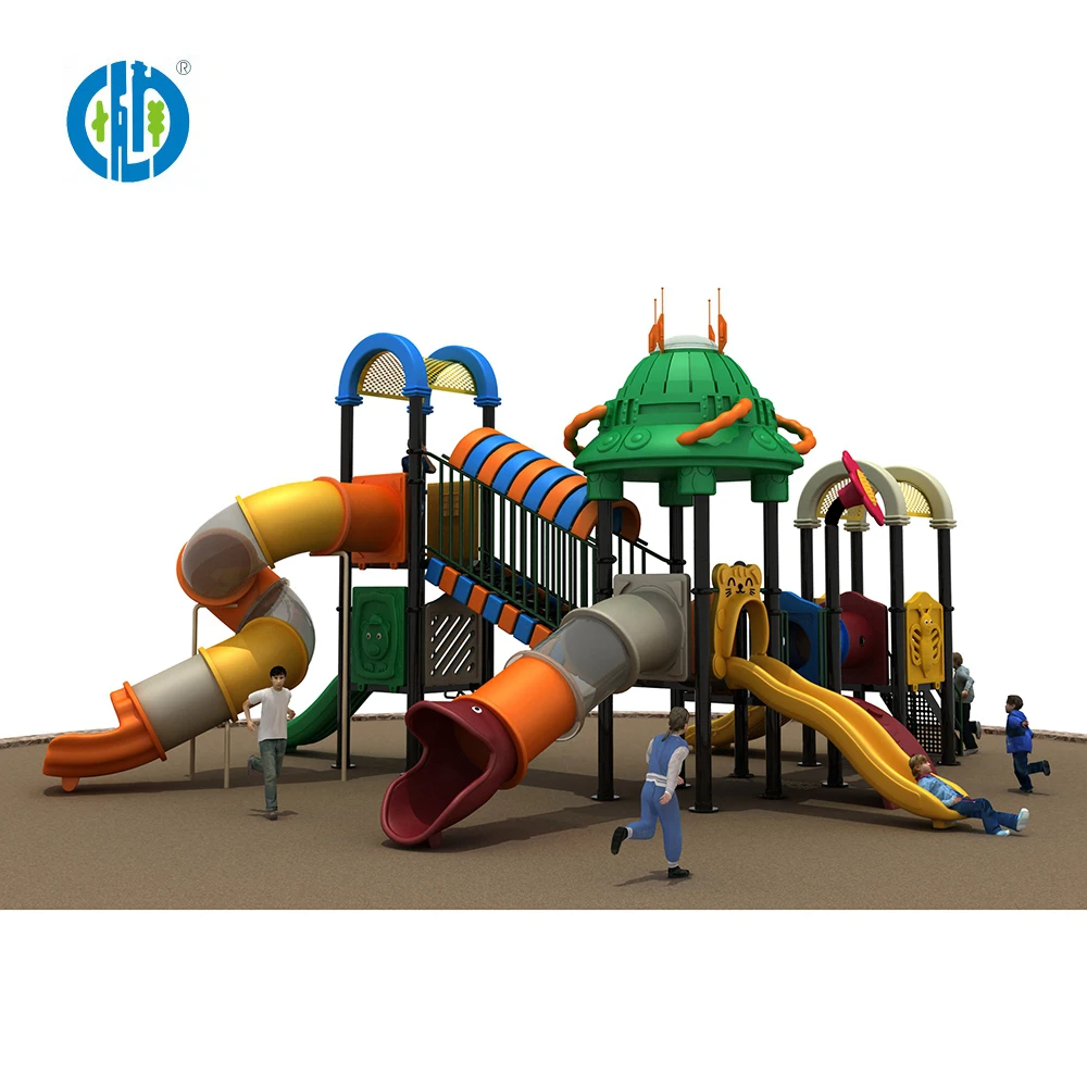 

Factory wholesale outdoor play ground equipment kids plastic tube slide