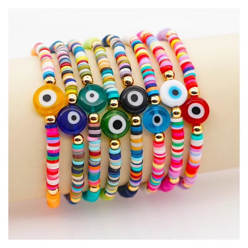 

Femme Beads Bracelets Jewelry Beads Handmade Boho Bracelets Women Turkish Evil Eyes Lucky Bracelet, Multi