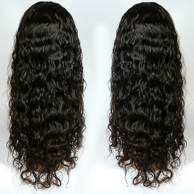 

Wholesale natural small curly front lace human hair wig