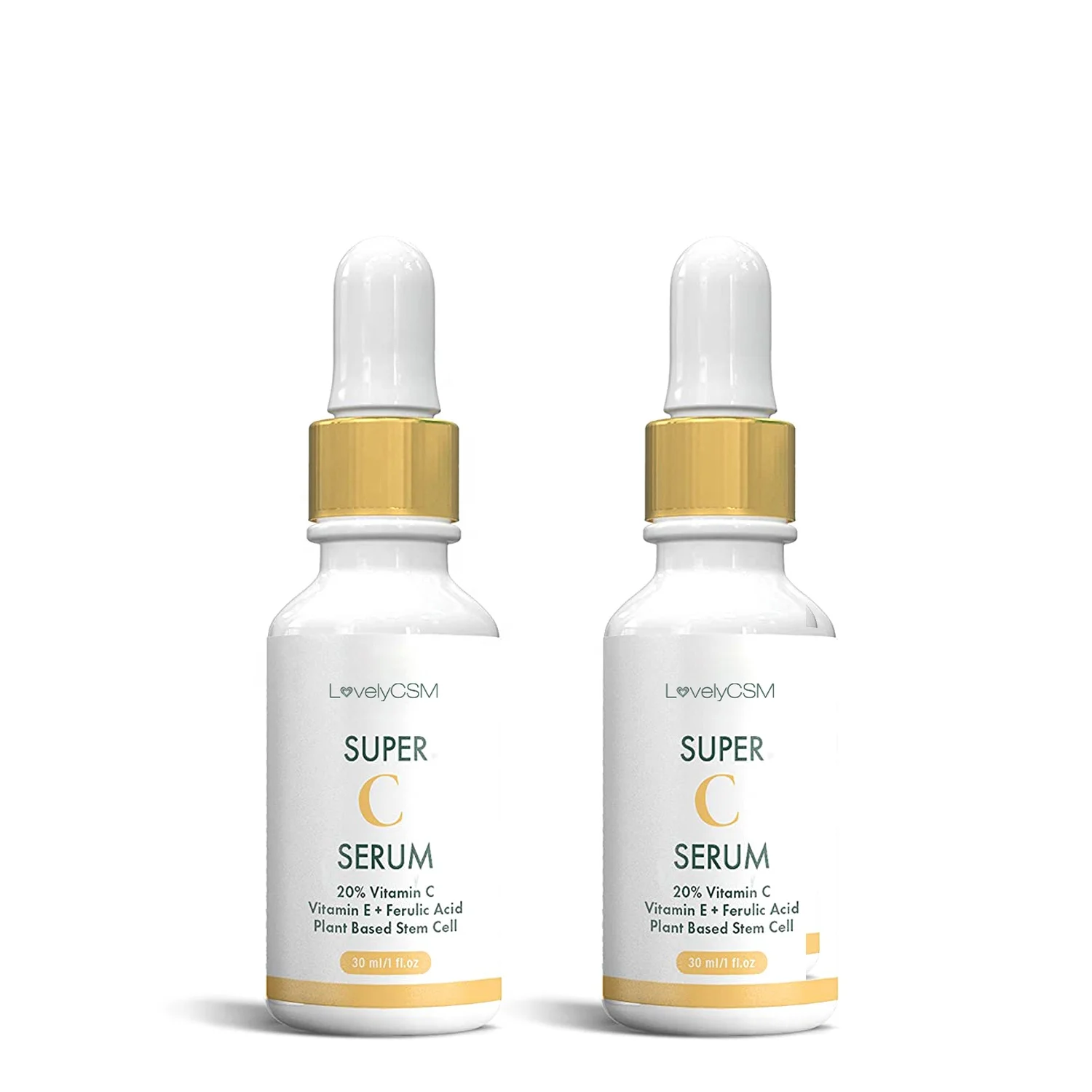 

OEM Skin care Serum Plant base stem cell oz naturals vitamin c facial serum 30ml Nicotinamide Whitening Serum For All Types Skin