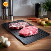 

Non stick meat defrost magic thawing board fast frozen food thaw plate defrosting tray