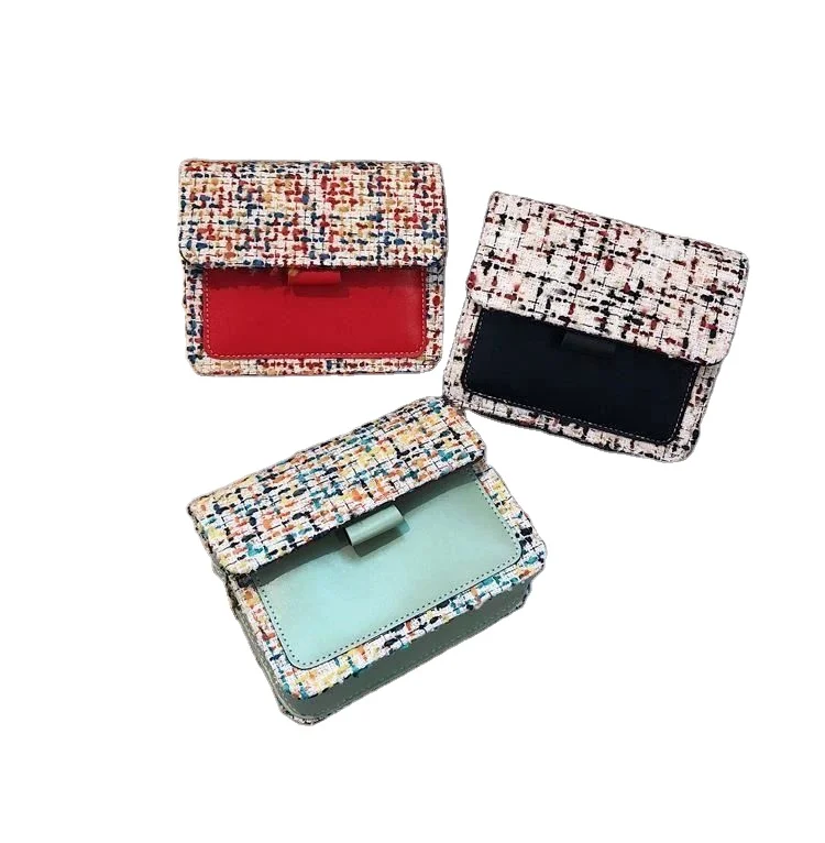 

2021 Spring Kids And Girls Princess Style Woolen Cute Small Bags Children's Chain Shoulder Bag With Chain