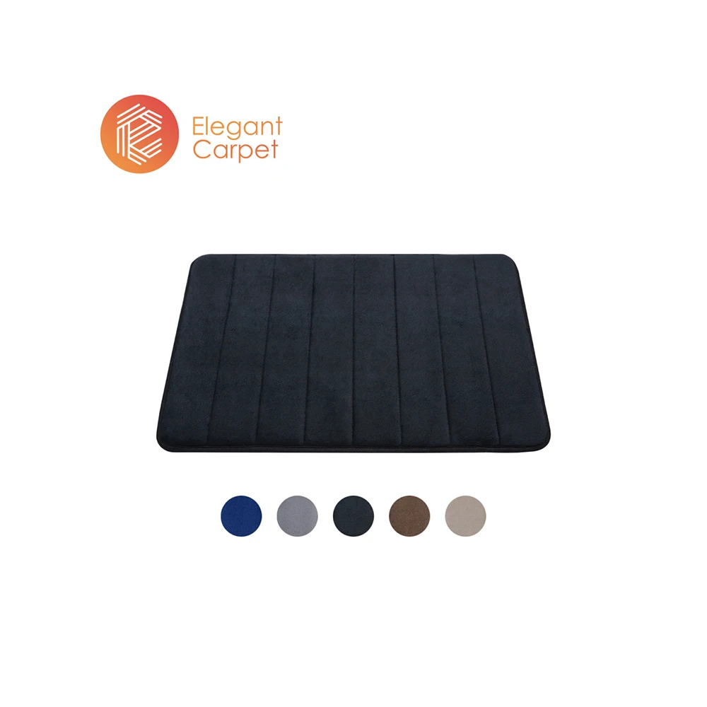 

Amazon bath mat 40*60 cheap foam 3d mat for bathroom, Grey,black,lvory,brown