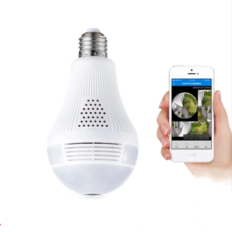 

V380 Led Wifi 960P Two Way Audio Motion Detection Cctv Night Vision Bulb Cctv camera