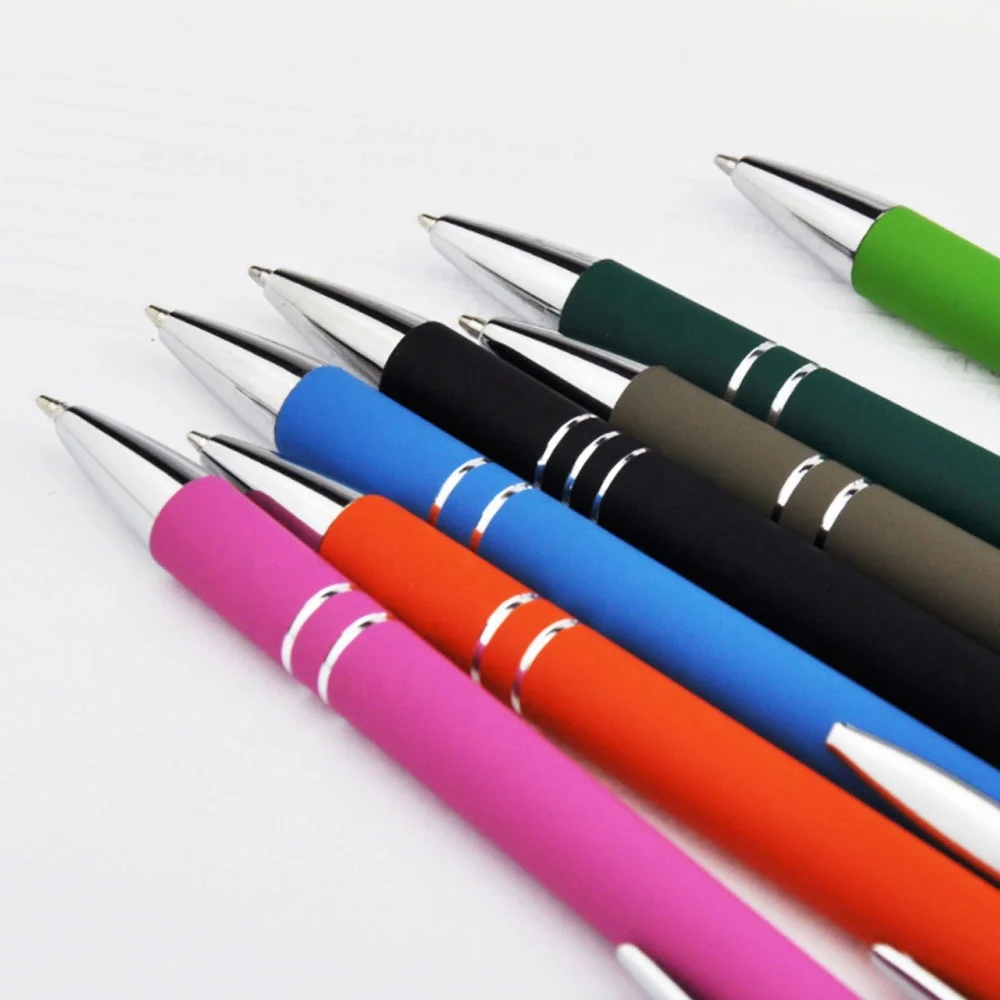 
Metal Pen in stock Promotional Click ball pen Soft Touch Screen Stylus Ballpoint Pen 
