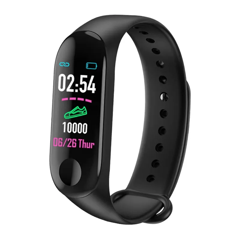 

2021 new smart bracelet information reminder M3 heart rate monitoring wireless smart watch smartwatch