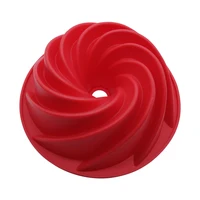 

Custom Giant Big Silicone Spiral Cake Moulds Round Sparial Silicone Baking Cake Molds BPA Free Silicone Bundt Pan