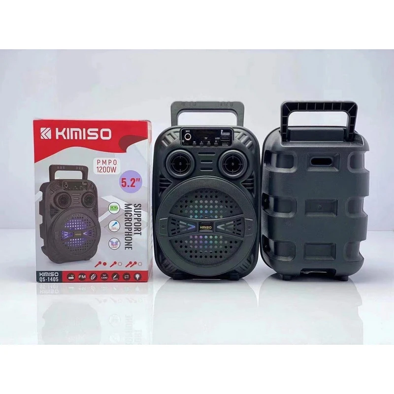 

QS-1405 Latest Portbale Speaker KIMISO 4inch Small Rechargeable Speaker With Microphone