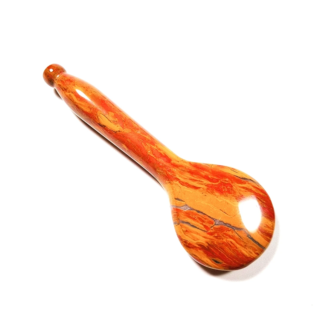 

Highest quality mookaite jasper spoon gua sha for reduce neck and muscle pain
