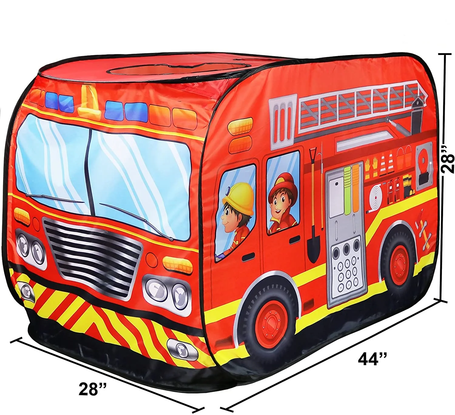 Fire Truck Pop Up Kids Play Tent For Boys And Girls Indoor Outdoor Toy ...