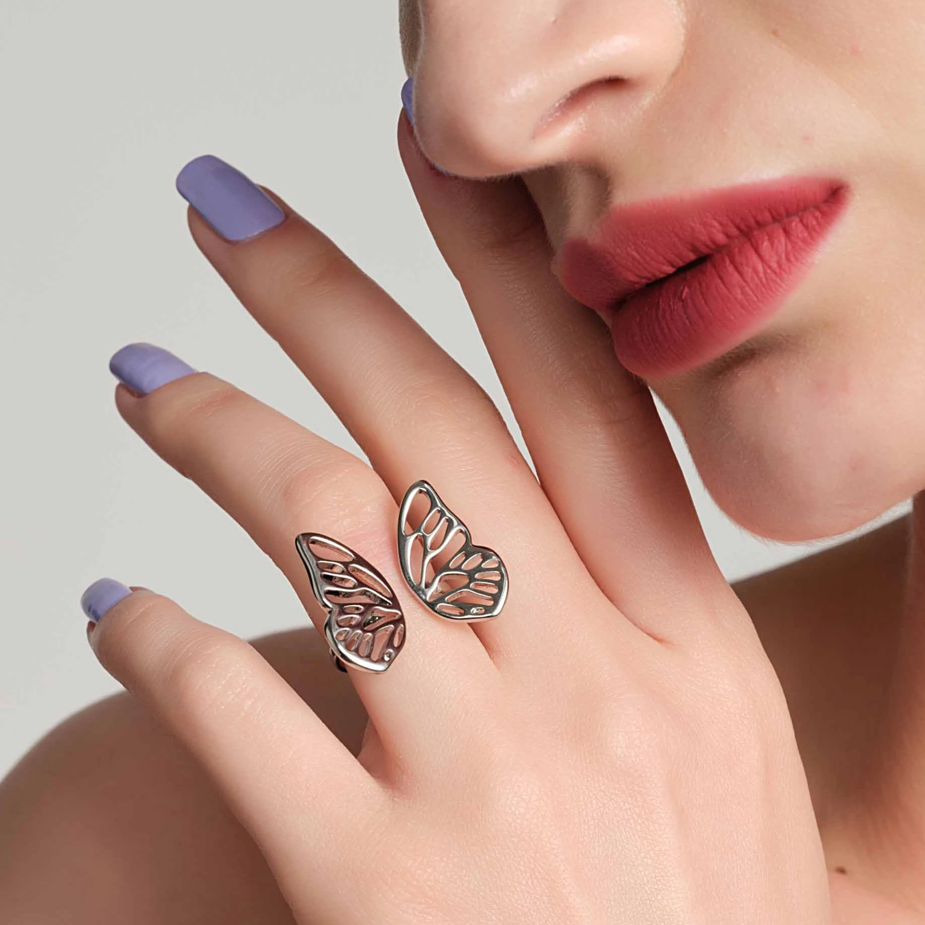 

2022 Fashion Butterfly Adjustable Rings - 14k Gold Plated Open Ring Designer Gift Brass Rings Women - My Fair Lady Free Sample
