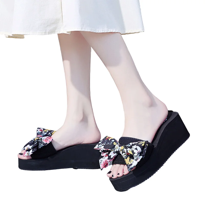 

Women's Sandals Fashion PU Leather Comfortable Platform Sandals Open Toe Casual Women Beach Slipper Women Home Slippers Summer