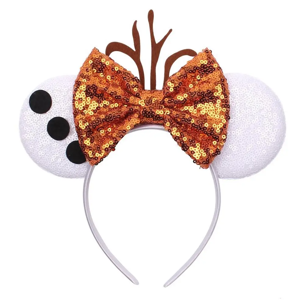 

Women&Girl Headband 2020 Mouse Ears Sequins Cartoon Hairband Custom DIY Hair Accessories Headwear, 6 colors
