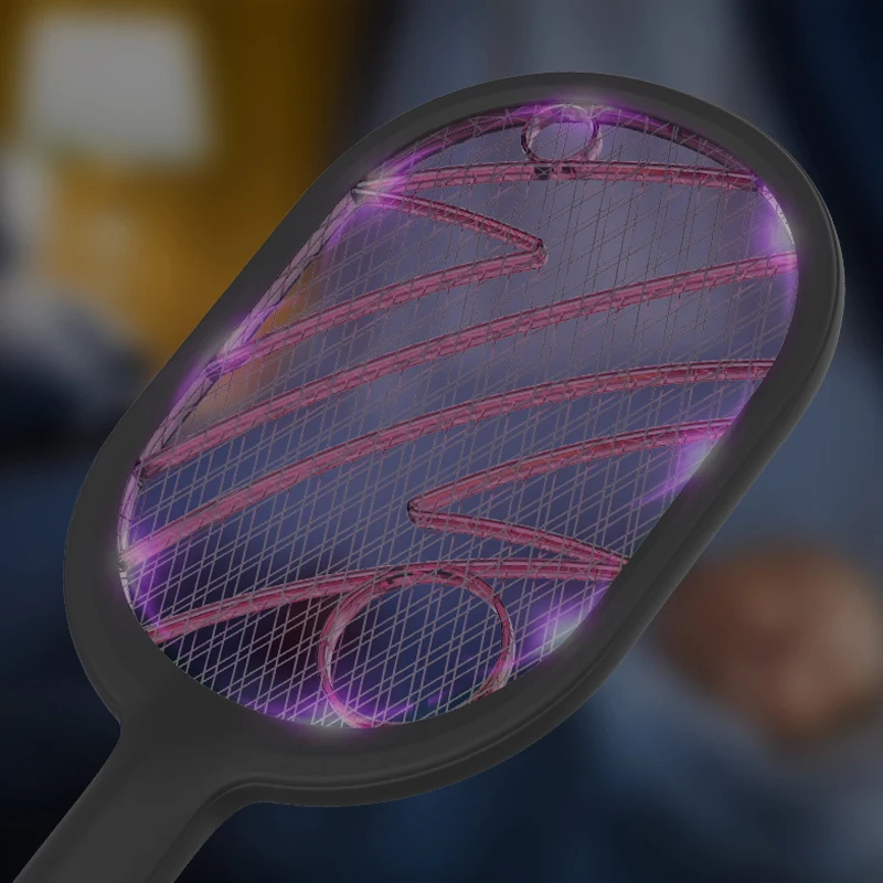 
Swatter Zapper Led Fly Killer Mesh Rechargeable Electronic Rechargeable Electric Mosquito Racket 