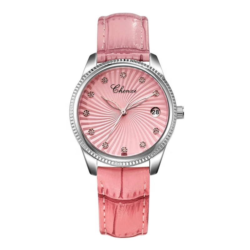 

2019 CHENXI Ladies Watch High-end Temperament Fashion Watch Leather Belt Calendar High Quality Watch Quartz 069M, According to reality