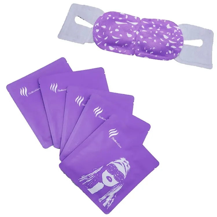 

Cheap Custom Printed Cotton Lavender Sleep Steam Eye Mask Masseage Eyemasks Supplier OEM