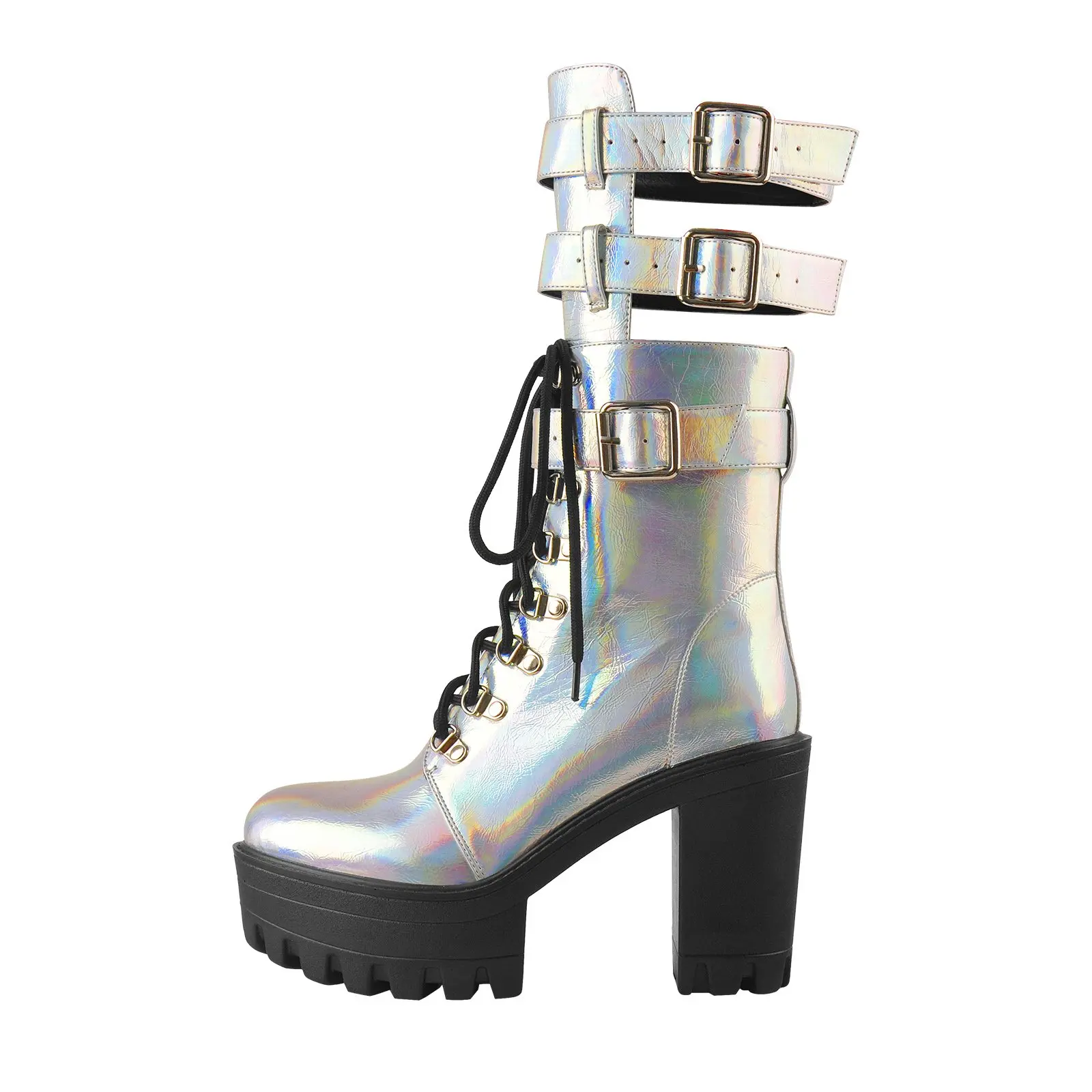 

Colorful Cool Lace Boots with high heel Custom women high heel boots