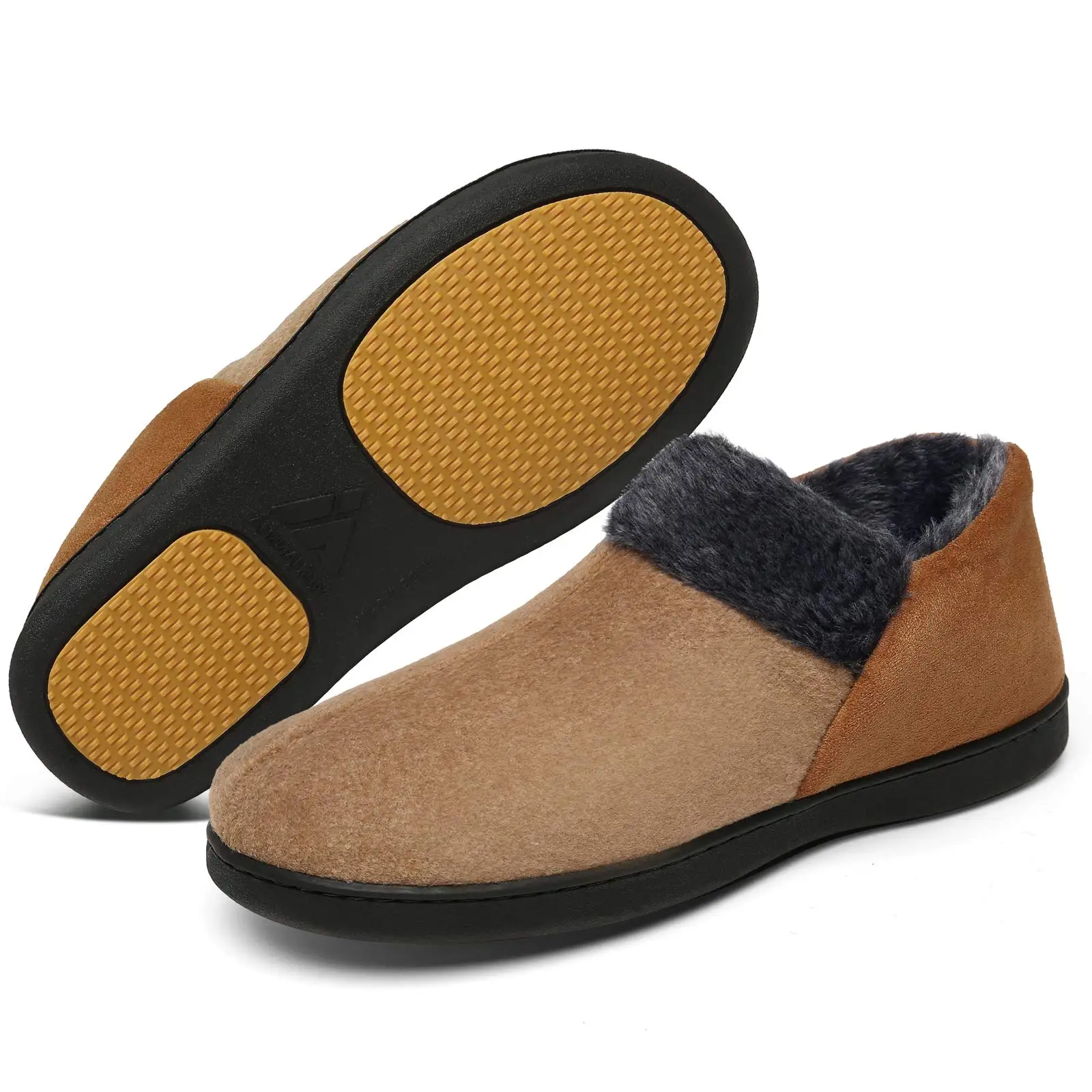 

Women's Men's Slippers Memory Foam Winter Shoes Indoor Outdoor Warm House Shoes