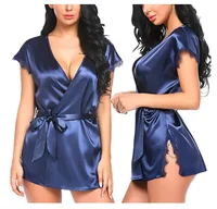 

Women Sexy Elegent Soft Stain Lounge Wear for Night Sleeping Wear