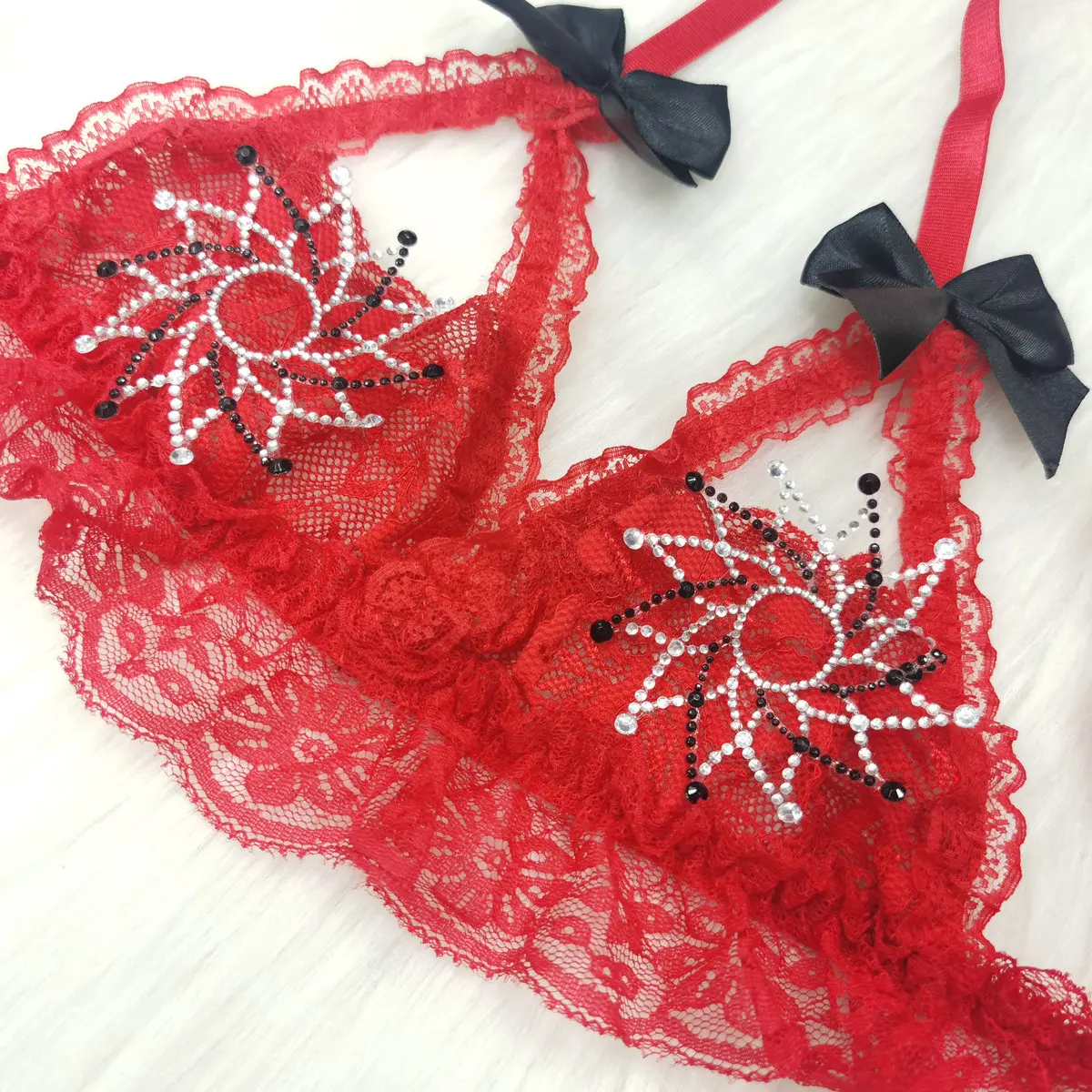 

Wholesale Diamond Body Jewelry Lingerie Nipple Pasties Disposable Sexy Custom Rhinestone Nipple Covers